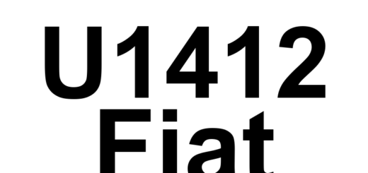 DTC U1412 Fiat - Definição em inglês: Implausible Vehicle Speed Signal Received Definição em Português: Sinal de Velocidade do Veículo - Recebido de Forma Improvável