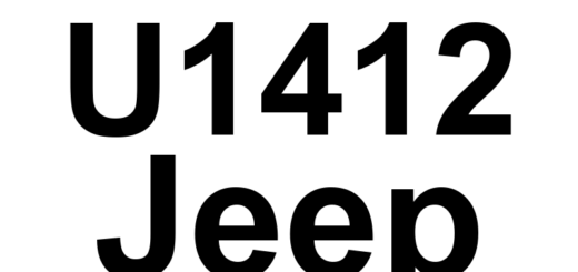 DTC U1412 Jeep - Definição em inglês: Implausible Vehicle Speed Signal Received Definição em Português: Sinal de Velocidade do Veículo - Recebido Sinal Implausível