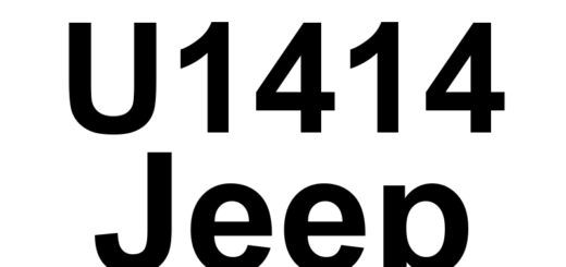 DTC U1414 Jeep - Definição em inglês: Implausible/Missing ECU Configuration Data Definição em Português: Dados de Configuração da ECU - Implausíveis/Ausentes