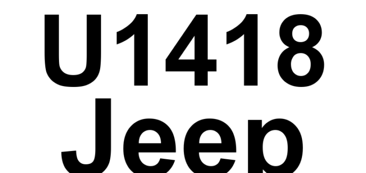 DTC U1418 Jeep - Definição em inglês: Implausible Right Wheel Distance Signal Received Definição em Português: Sinal de distância da roda direita - Recebido sinal implausível