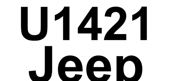 DTC U1421 Jeep - Definição em inglês: Implausible Ignition Key OFF Time Received Definição em Português: Tempo de Desligamento da Chave de Ignição - Valor Implausível Recebido