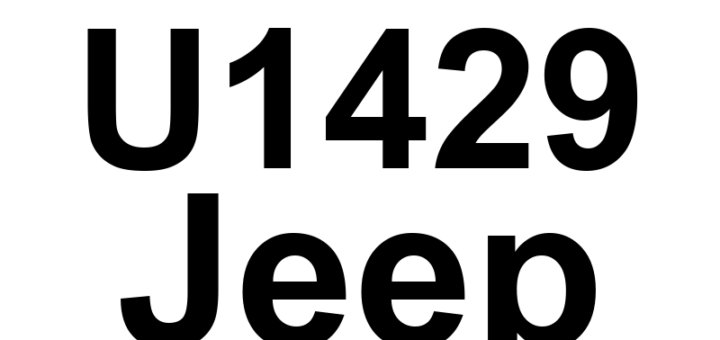 DTC U1429 Jeep - Definição em inglês: Received Engine Torque Signal Stuck Definição em Português: Sinal de Torque do Motor Recebido - Travado