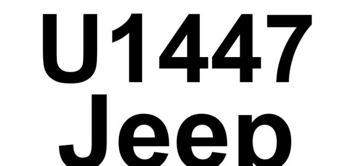 DTC U1447 Jeep - Definição em inglês: Implausible Data Received From SCM Definição em Português: Dados Implausíveis Recebidos do SCM (Unidade de Controle de Sensores)