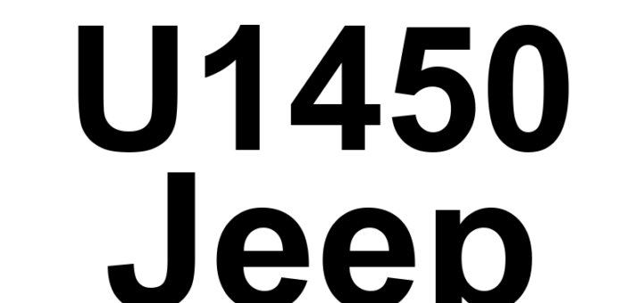 DTC U1450 Jeep - Definição em inglês: Implausible DTCM Torque Message Received Definição em Português: Mensagem de Torque do DTCM - Recebido Valor Implausível