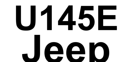 DTC U145E Jeep - Definição em inglês: Implausible Police Configuration Definição em Português: Configuração das Políticas - Configuração Improvável