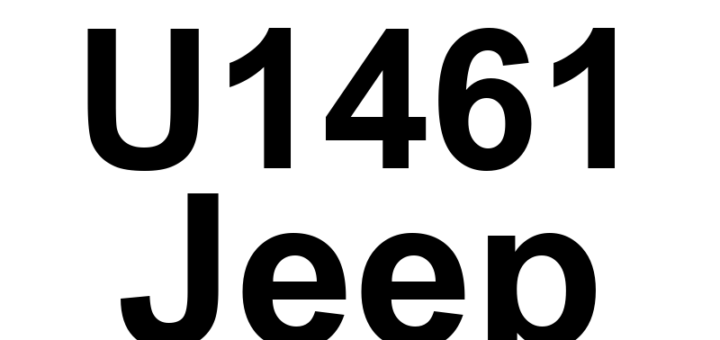 DTC U1461 Jeep - Definição em inglês: Implausible Data Received From ESM On DPT Definição em Português: Dados Implausíveis Recebidos do ESM no DPT