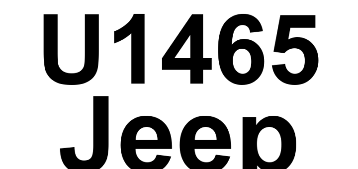 DTC U1465 Jeep - Definição em inglês: Implausible Driver Shift Request Signal Received Definição em Português: Sinal de Solicitação de Troca do Motorista - Recebido Implausível