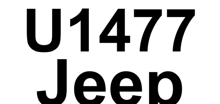 DTC U1477 Jeep - Definição em inglês: Implausible Paddle Shifter Data Received Definição em Português: Dados Inválidos do Paddle Shifter Recebidos