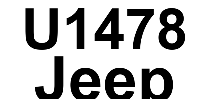 DTC U1478 Jeep - Definição em inglês: Implausible Data Received From Emergency Alert Module Definição em Português: Módulo de Alerta de Emergência - Dados Improváveis Recebidos