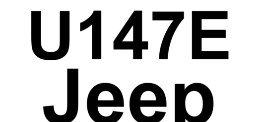 DTC U147E Jeep - Definição em inglês: Implausible Data Received From Left Blind Spot Sensor Definição em Português: (Dados Recebidos do Sensor de Ponto Cego Esquerdo - Dados Incoerentes Recebidos)