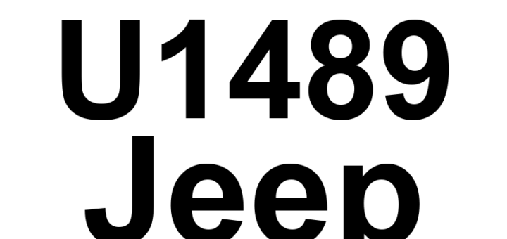 DTC U1489 Jeep - Definição em inglês: Implausible Data Received From RF Hub Definição em Português: Dados Implausíveis Recebidos do Módulo RF Hub