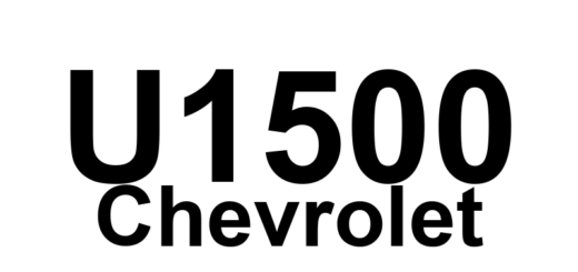DTC U1500 Chevrolet - Definição em inglês: Communication (Front to Rear) State of Health Definição em Português: Comunicação (Frente para Traseira) Estado de Saúde