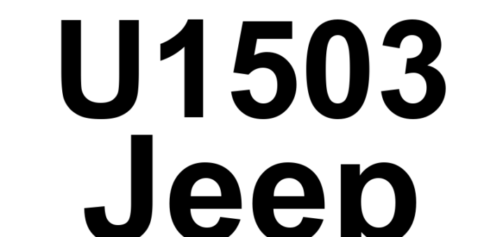 DTC U1503 Jeep - Definição em inglês: Implausible Message Data Length Received From FCM Definição em Português: Comprimento de Dados de Mensagem Implausível Recebido do FCM - Problema Detectado