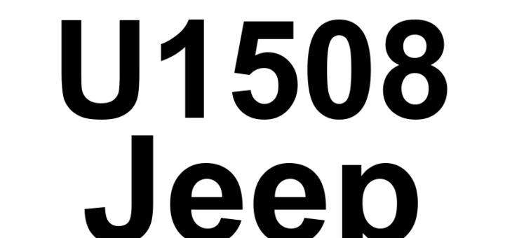 DTC U1508 Jeep - Definição em inglês: Shift Lever Position Request -From Gear Shift Module Signal Invalid Definição em Português: Solicitação de Posição da Alavanca de Mudança - Sinal Inválido do Módulo de Troca de Marchas
