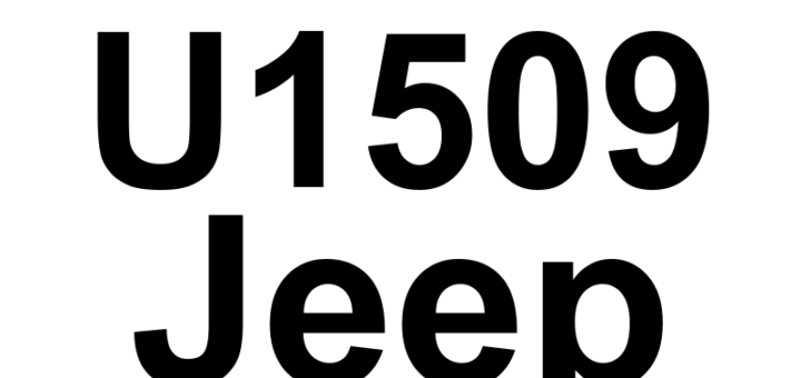 DTC U1509 Jeep - Definição em inglês: Implausible Engine Variant Message Data Length Received Definição em Português: Mensagem de Variante do Motor - Comprimento dos Dados Recebidos Implausível