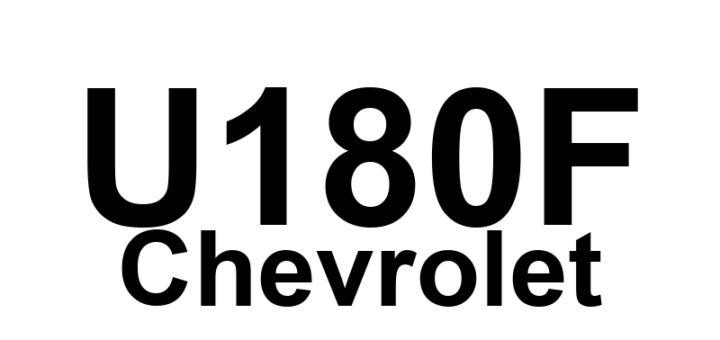 DTC U180F Chevrolet - Definição em inglês: Control Module Communication Bus B Off Definição em Português: Módulo de Controle - Comunicação do Barramento B Interrompida