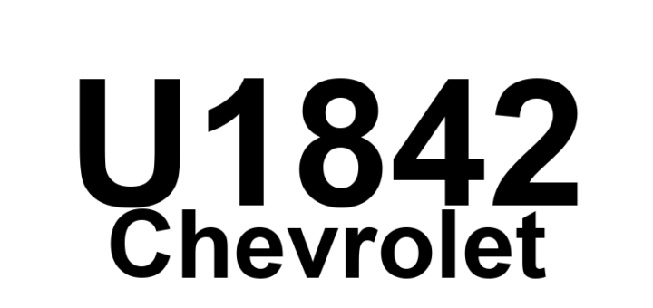 DTC U1842 Chevrolet - Definição em inglês: Lost Communication With ECM/PCM Definição em Português: Comunicação Perdida com ECM/PCM.