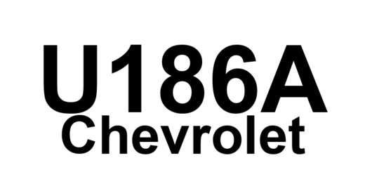 DTC U186A Chevrolet - Definição em inglês: Lost Communication With Transfer Case Control Module Definição em Português: Módulo de Controle da Caixa de Transferência - Comunicação Perdida.