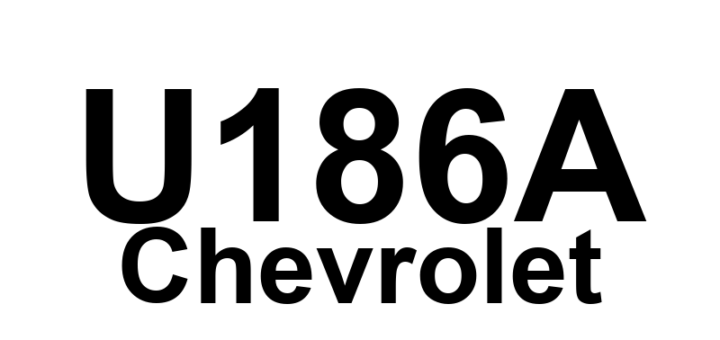 DTC U186A Chevrolet - Definição em inglês: Lost Communication With Transfer Case Control Module Definição em Português: Módulo de Controle da Caixa de Transferência - Comunicação Perdida.