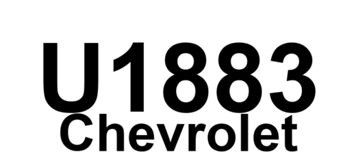 DTC U1883 Chevrolet - Definição em inglês: Hybrid Control Module (HCM) Lost Communication With Driver Door Module (DDM) Definição em Português: Módulo de Controle Híbrido (HCM) - Perda de Comunicação com o Módulo da Porta do Motorista (DDM).
