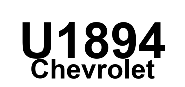 DTC U1894 Chevrolet - Definição em inglês: Hybrid Control Module (HCM) Lost Communication With Starter/Generator Control Module (SGCM) Definição em Português: Módulo de Controle Híbrido (HCM) - Comunicação perdida com o Módulo de Controle do Motor de Partida/Gerador (SGCM)