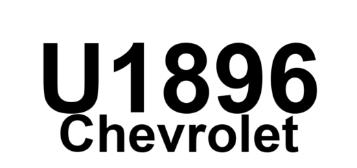 DTC U1896 Chevrolet - Definição em inglês: Electro-Hydraulic Power Steering (EHPS) Module Lost Communication With Starter/Generator Control Module (SGCM) Definição em Português: Módulo de Direção Eletro-Hidráulica (EHPS) - Falha de Comunicação com Módulo de Controle do Motor de Partida/Gerador (SGCM).