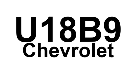 DTC U18B9 Chevrolet - Definição em inglês: Primary High Speed CAN Bus Subnet Configuration List Definição em Português: Lista de Configuração da Sub-rede Principal do Barramento CAN de Alta Velocidade