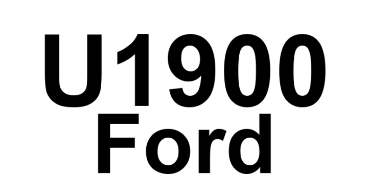 DTC U1900 Ford - Definição em inglês: CAN Communication Bus Fault (Receive Error) Definição em Português: Falha no Barramento de Comunicação CAN (Erro de Recepção)