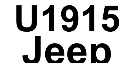 DTC U1915 Jeep - Definição em inglês: Engine1 - From Engine Control Module - CRC-MC In Fault Or Missing Message Definição em Português: Motor1 - Do Módulo de Controle do Motor - Falha ou Mensagem Ausente na Verificação CRC-MC