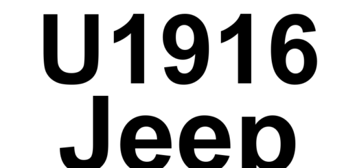 DTC U1916 Jeep - Definição em inglês: Engine3 - From Engine Control Module - CRC-MC In Fault Or Missing Message Definição em Português: Motor3 - Do Módulo de Controle do Motor - Falha no CRC-MC ou Mensagem Ausente