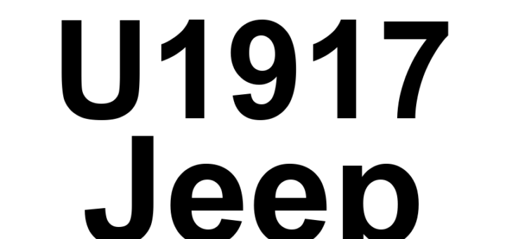 DTC U1917 Jeep - Definição em inglês: Engine4 - From Engine Control Module - CRC-MC In Fault Or Missing Message Definição em Português: Motor4 - Mensagem Faltando ou Com Falha no CRC-MC do Módulo de Controle do Motor
