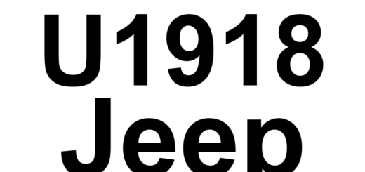 DTC U1918 Jeep - Definição em inglês: Mot_Transm1 -From Engine Control Module - CRC-MC In Fault Or Missing Message Definição em Português: Mot_Transm1 - A partir do módulo de controle do motor - CRC-MC com falha ou mensagem ausente.
