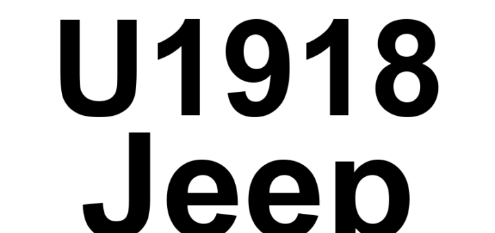 DTC U1918 Jeep - Definição em inglês: Mot_Transm1 -From Engine Control Module - CRC-MC In Fault Or Missing Message Definição em Português: Mot_Transm1 - A partir do módulo de controle do motor - CRC-MC com falha ou mensagem ausente.