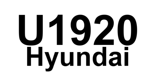 DTC U1920 Hyundai - Definição em inglês: DIS DVD Drive Error Definição em Português: Unidade de DVD do DIS - Erro na unidade de DVD