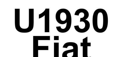 DTC U1930 Fiat - Definição em inglês: Agsm_Operationalmodests (Sna) Plausibility Definição em Português: Estado Operacional do AGSM - Plausibilidade (SNA)