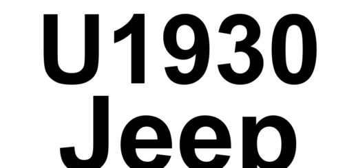 DTC U1930 Jeep - Definição em inglês: Dcsm_Operationalmodests Sna Plausibility Definição em Português: Dcsm_Operationalmodests - Plausibilidade não coerente