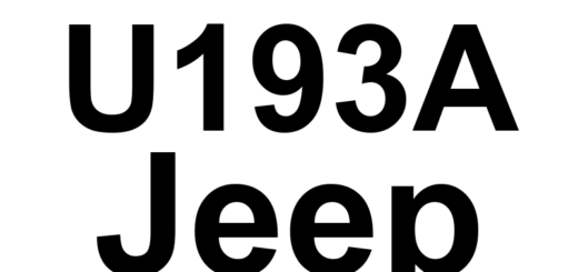 DTC U193A Jeep - Definição em inglês: Sccmcrsctrl Cruise Message From Body Control Module Missing Message Definição em Português: Módulo de Controle da Carroceria - Mensagem de Controle de Cruzeiro Ausente