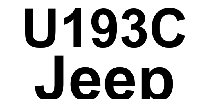 DTC U193C Jeep - Definição em inglês: Bcm_Command (From BCM) And Engine1 (From ECM) Missing Message Definição em Português: Bcm_Comando (Do BCM) e Motor1 (Do ECM) - Mensagem Ausente