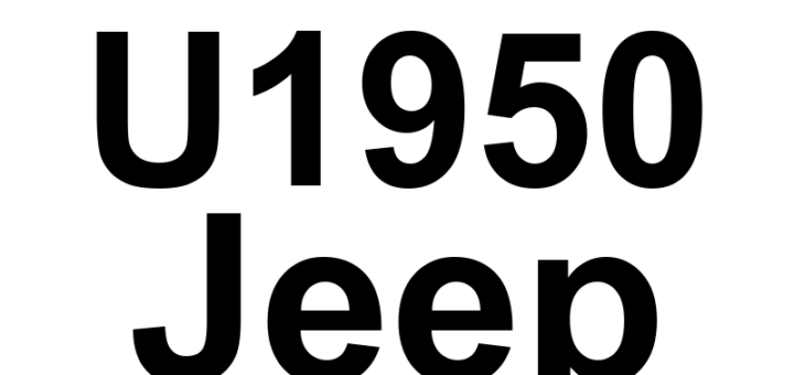 DTC U1950 Jeep - Definição em inglês: BCM Command (From Body Control Module) Message CRC Or Message Counter Fault Definição em Português: Mensagem de Comando do Módulo de Controle da Carroceria - Falha no CRC da Mensagem ou no Contador da Mensagem