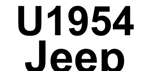 DTC U1954 Jeep - Definição em inglês: Brake2 (From Brake System Module) - CRC/MC In Fault Or Missing Message Definição em Português: Freio2 (Do Módulo do Sistema de Freios) - Falha no CRC/MC ou Mensagem Ausente