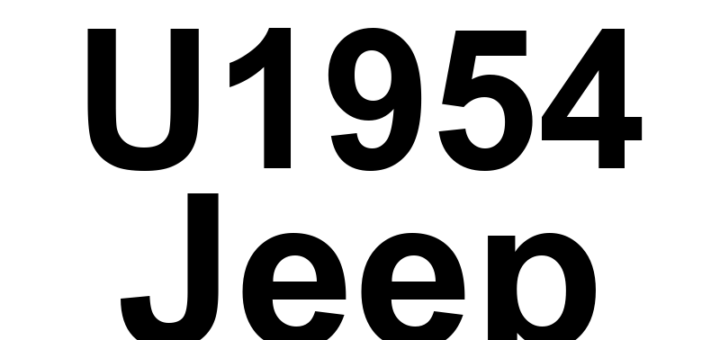 DTC U1954 Jeep - Definição em inglês: Brake2 (From Brake System Module) - CRC/MC In Fault Or Missing Message Definição em Português: Freio2 (Do Módulo do Sistema de Freios) - Falha no CRC/MC ou Mensagem Ausente