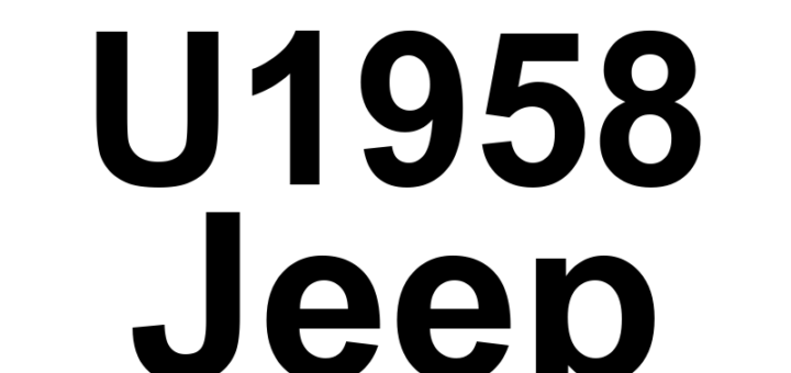 DTC U1958 Jeep - Definição em inglês: BSM YRS Data From Brake System Module CRC Or Message Counter Error Definição em Português: Dados do Módulo de Sistema de Freio - Erro de CRC ou Contador de Mensagens do Módulo de Sensor de Taxa de Viragem (BSM YRS)