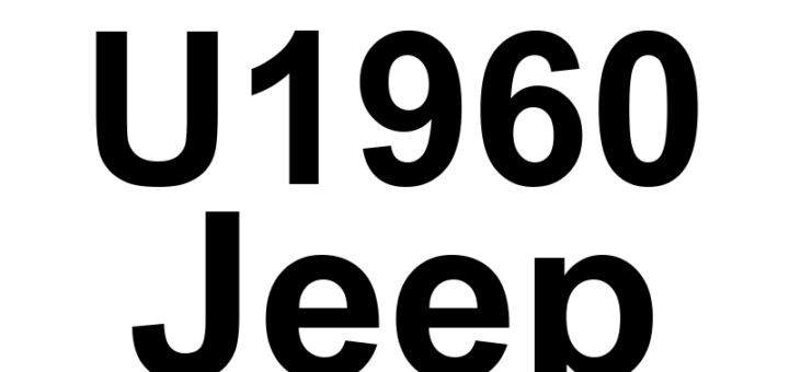 DTC U1960 Jeep - Definição em inglês: Engine1 From Engine Control Module Message CRC Or Message Counter Fault Definição em Português: Módulo de Controle do Motor 1 - Falha de CRC ou Contador de Mensagens