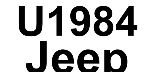 DTC U1984 Jeep - Definição em inglês: Wheel Speed From Brake System Module CRC Or Message Counter Error Definição em Português: Velocidade da Roda do Módulo do Sistema de Freio - Erro de CRC ou Contador de Mensagens