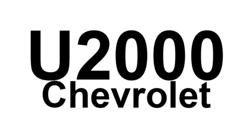 DTC U2000 Chevrolet - Definição em inglês: Invalid BFC Transmitted SPI Data Definição em Português: Dados SPI Transmitidos de BFC Inválidos