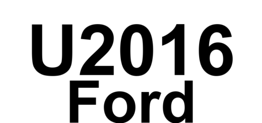 DTC U2016 Ford - Definição em inglês: Control Module Main Software System Internal Failure Definição em Português: Módulo de Controle - Falha Interna no Sistema de Software Principal