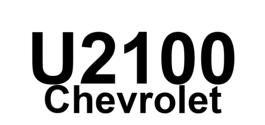DTC U2100 Chevrolet - Definição em inglês: Controller Area Network (CAN) Bus Communication Definição em Português: Comunicação do Barramento da Rede de Área do Controlador (CAN)