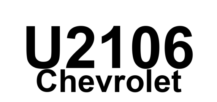 DTC U2106 Chevrolet - Definição em inglês: CAN Message Not Received from TCM Definição em Português: Mensagem CAN não recebida da TCM.