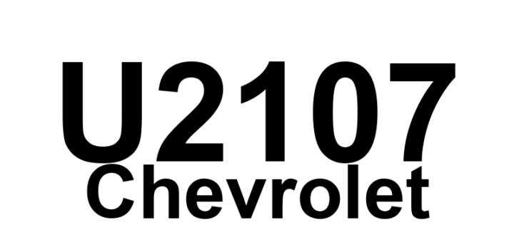 DTC U2107 Chevrolet - Definição em inglês: Lost Communications With Body Control System Definição em Português: Comunicações Perdidas com o Sistema de Controle da Carroceria.