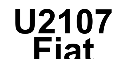 DTC U2107 Fiat - Definição em inglês: Collision Mitigation By Braking-No Sub Type Information Definição em Português: Sistema de Mitigação de Colisão por Frenagem - Sem Informação de Subtipo